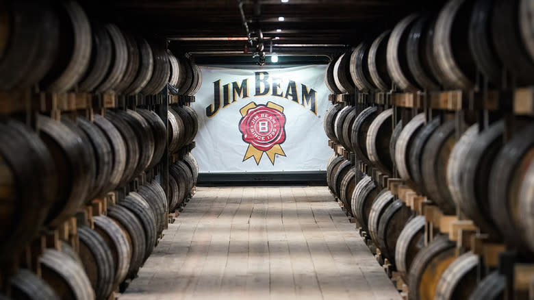 Jim Beam bourbon barrels