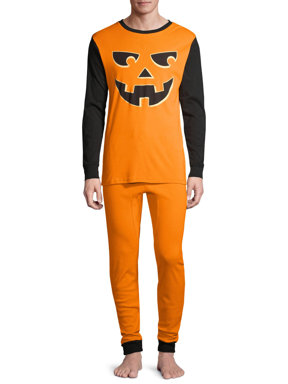Under Disguise Men's Halloween Jack-O'-Lantern Pajamas (Walmart / Walmart)