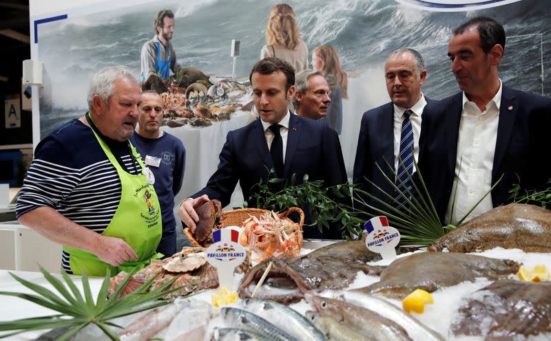 French President Macron visits France's International Agriculture Fair in Paris