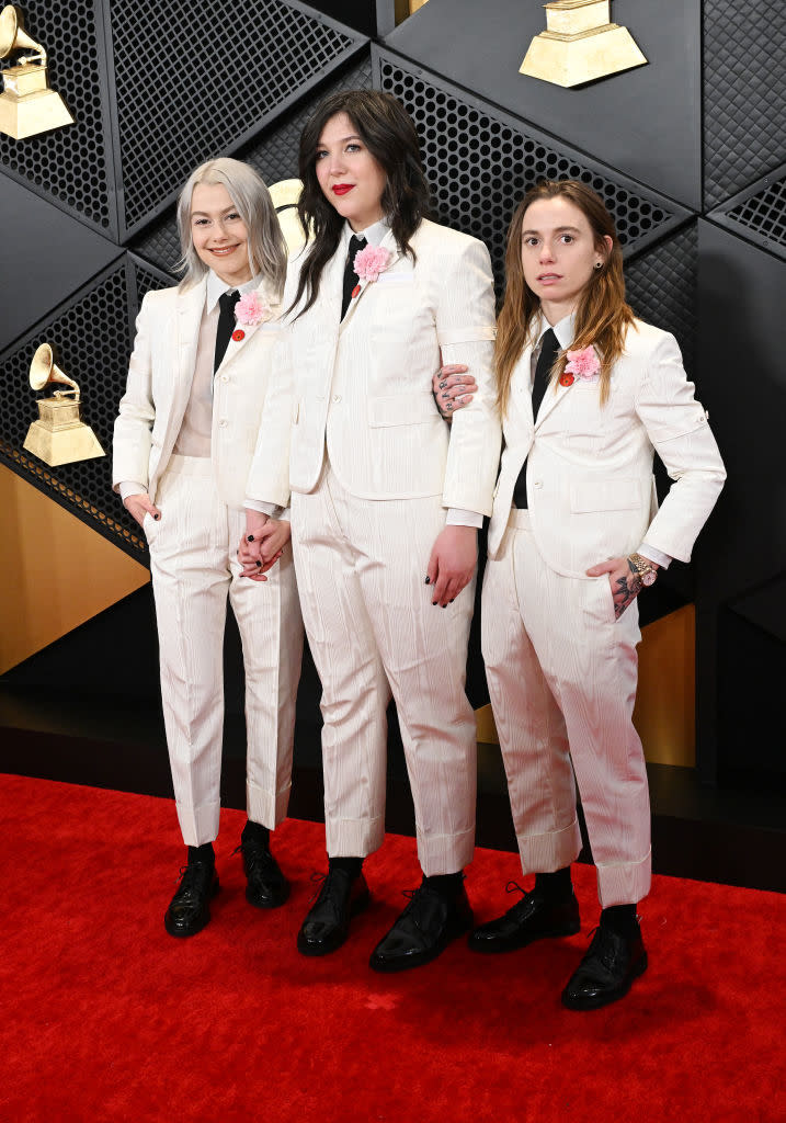 Julien Baker, Lucy Dacus, and Phoebe Bridgers of boygenius