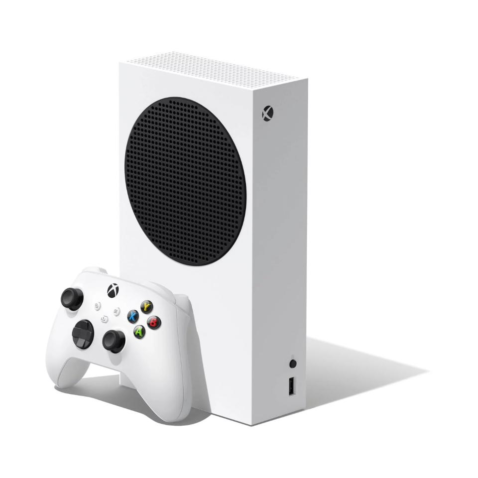 Microsoft Xbox Series S on white background