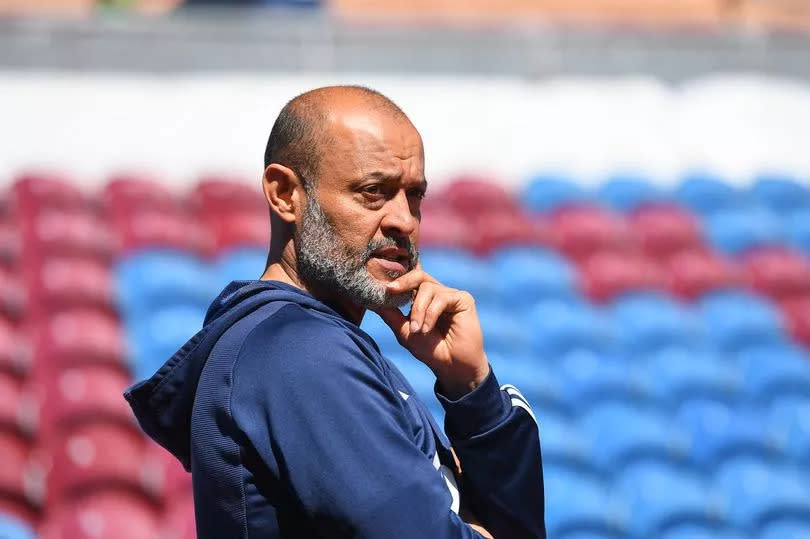 Nuno Espirito Santo looks on