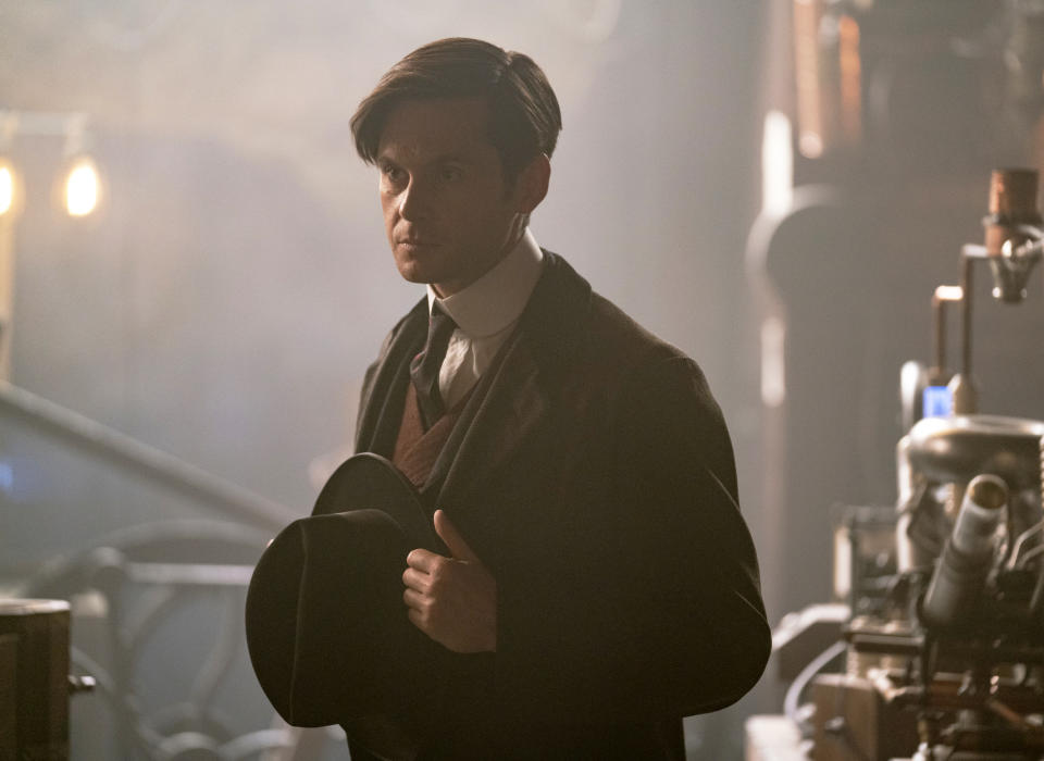 This image released by HBO shows Tom Riley in a scene from "The Nevers." (HBO via AP)