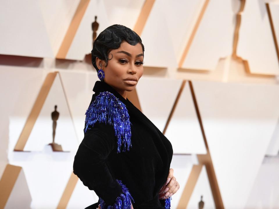 Blac Chyna arrives at the Oscars on Feb. 9, 2020 in Los Angeles.