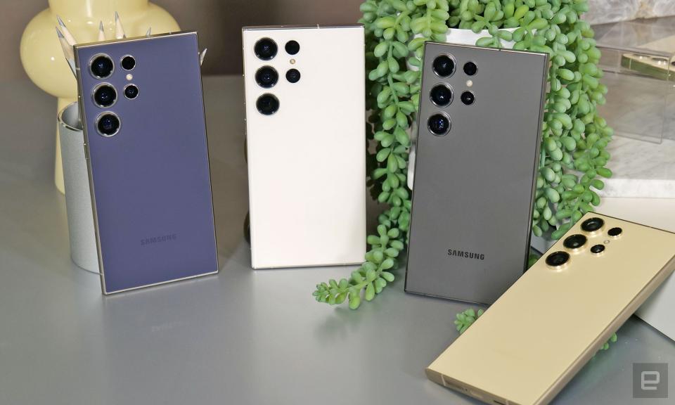 <p>These are the four main color options for the S24 Ultra.</p>
