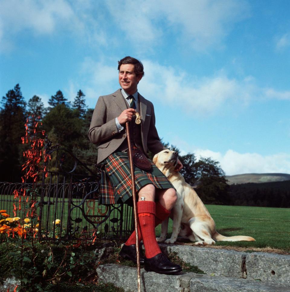 King Charles at Balmoral Castle in November 1978.