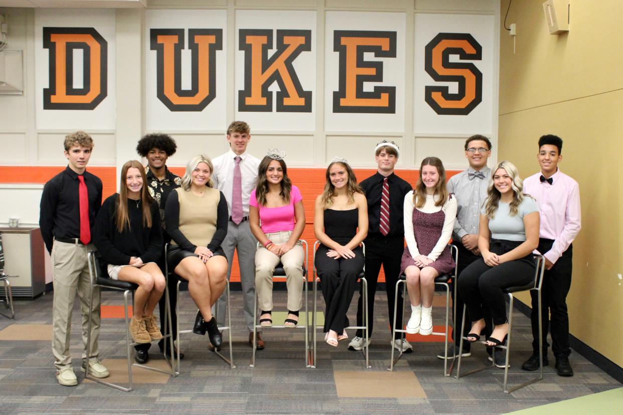 Members of the Marlington High School fall homecoming court are, from left, Riley Shannon, Kadence Bernard, Qwntin Hancox, Gia Baum, Dylan Heatherington, Zoë Mort, Stella Blake, Ty Knoch, Reese Marvin, TreyVion Wheeler-Fisher, Ava Baum and Braxton Gill.