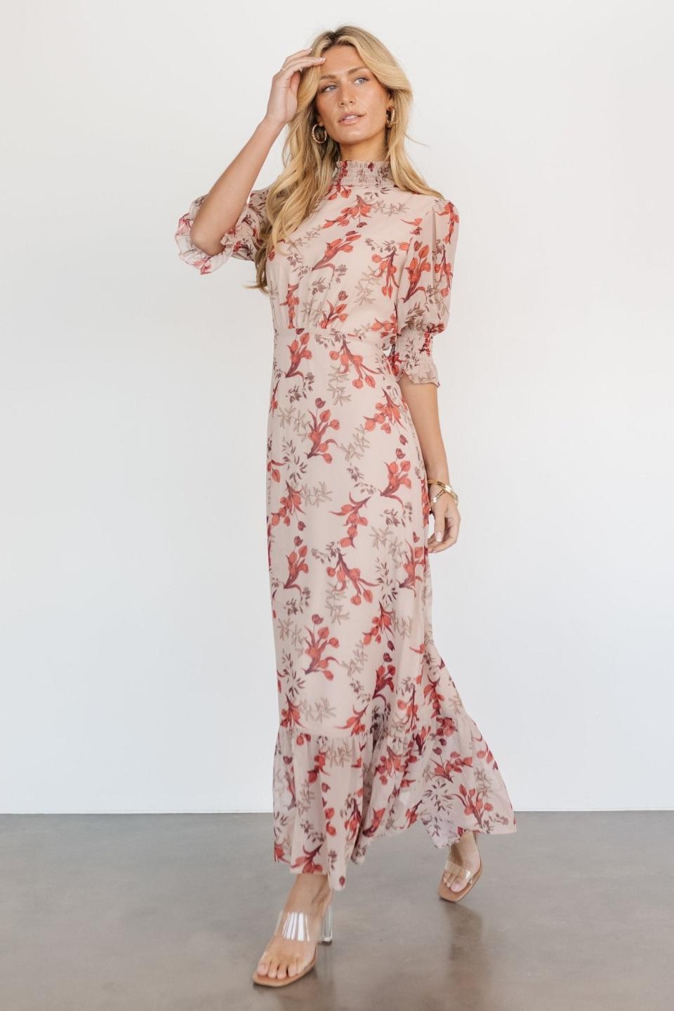 <p><a href="https://go.redirectingat.com?id=74968X1596630&url=https%3A%2F%2Fbalticborn.com%2Fproducts%2Fmarie-mock-neck-maxi-dress-blush-floral&sref=https%3A%2F%2Fwww.womansday.com%2Fstyle%2Ffashion%2Fg46429927%2Fbest-spring-wedding-guest-dresses%2F" rel="nofollow noopener" target="_blank" data-ylk="slk:Shop Now;elm:context_link;itc:0;sec:content-canvas" class="link ">Shop Now</a></p><p>Marie Mock Neck Maxi Dress</p><p>balticborn.com</p><p>$67.00</p><span class="copyright">Baltic Born</span>