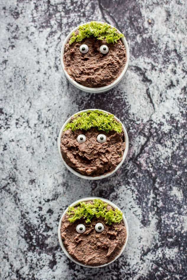 26) Black Bean Hummus Monster