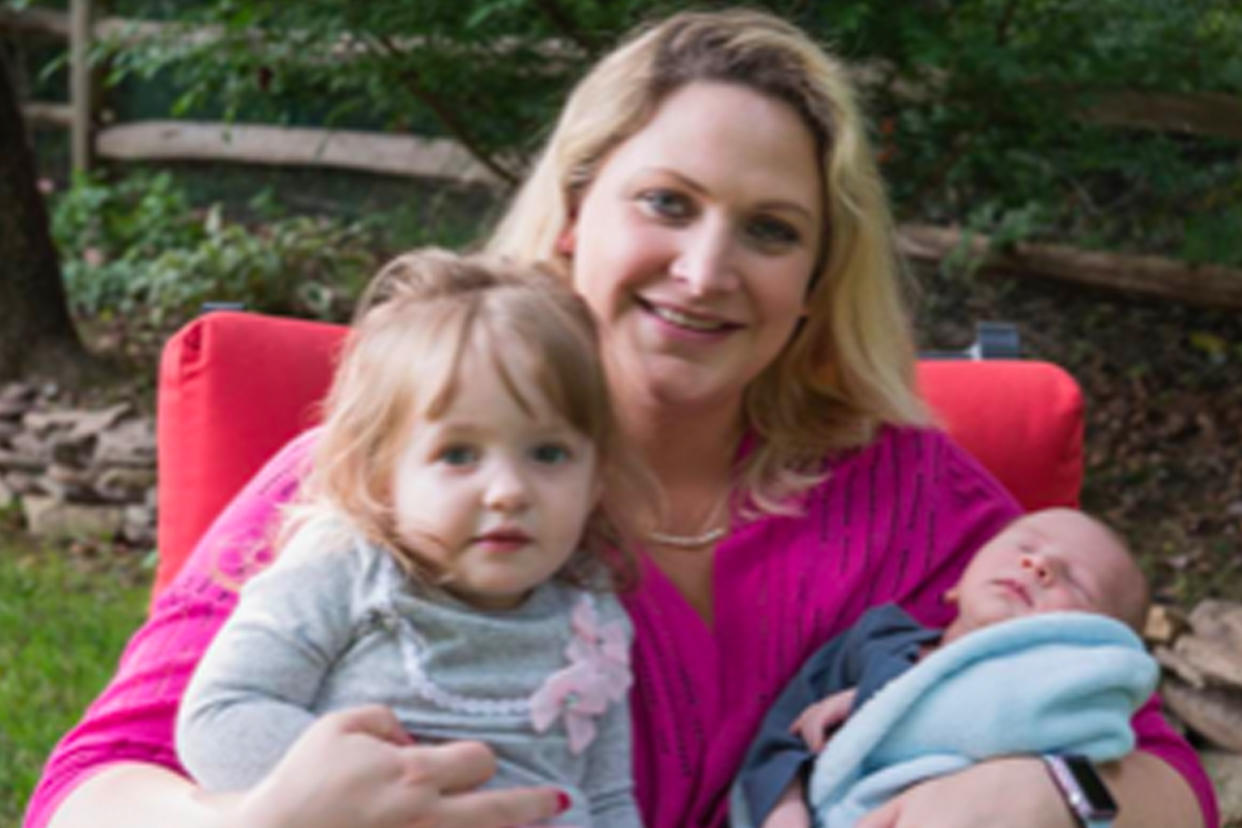 Lauren Riccotone with her two children. (Photo courtesy of Lauren Riccotone)