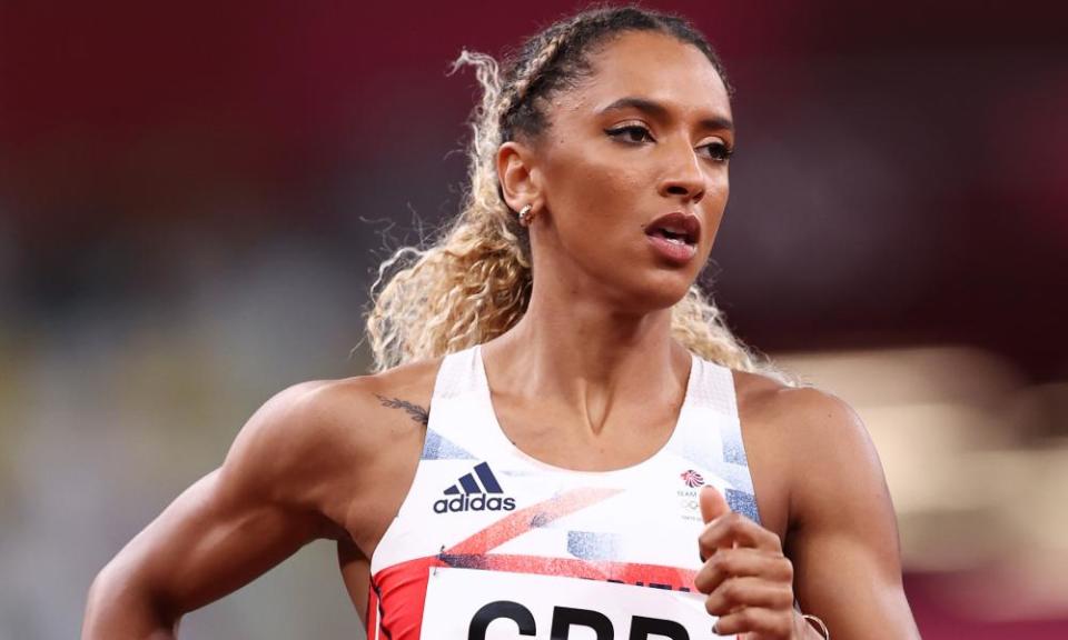 Laviai Nielsen competing for Great Britain at the 2020 Tokyo Olympics