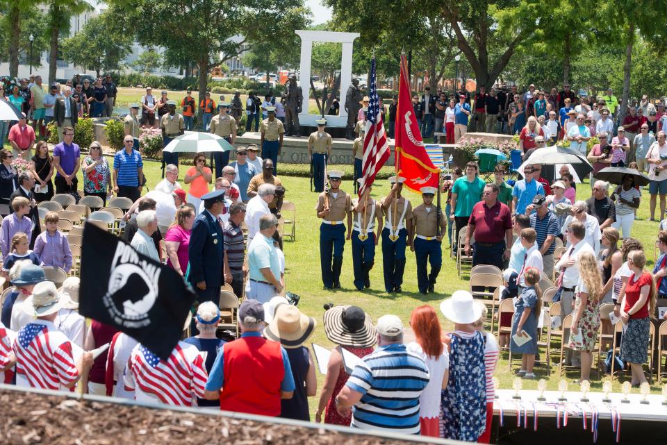 Hundreds came to honor the fallen during a past Memorial Day Observance at Veterans Memorial Park.