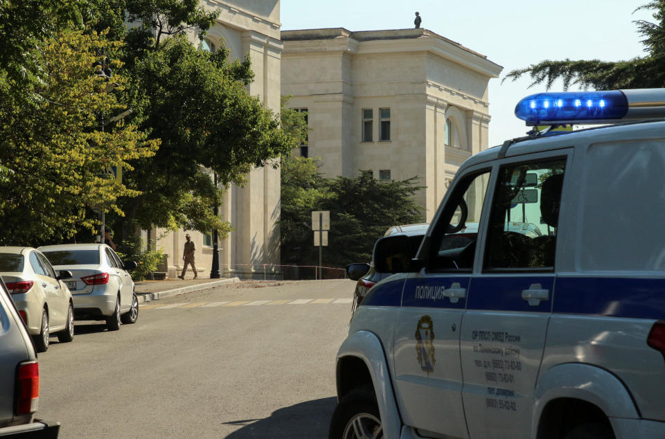 Das Hauptquartier der Schwarzmeerflotte in Sewastopol soll mit ukrainischen Drohnen angegriffen worden sein. (Bild: Reuters)