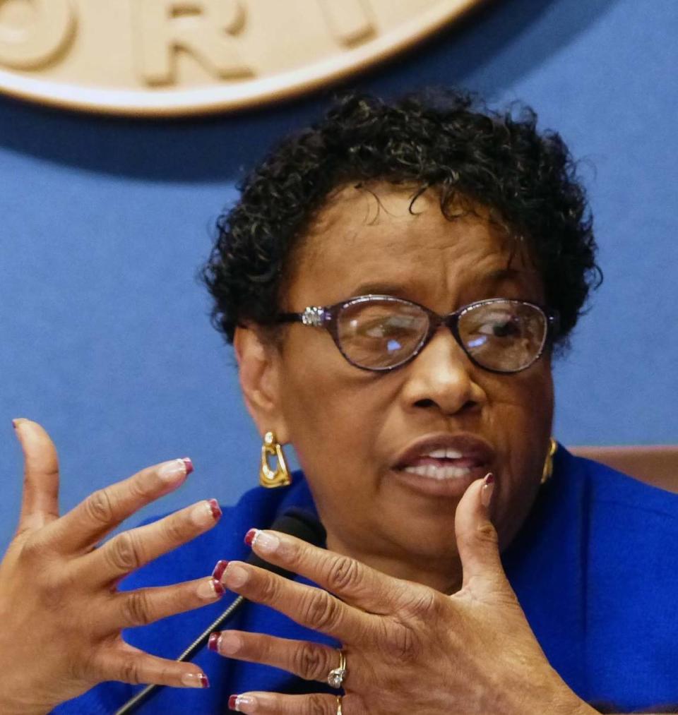 Miami-Dade Commissioner Barbara Jordan proposed reviving a civilian panel to review county police actions but her plan was vetoed by Mayor Carlos Gimenez.