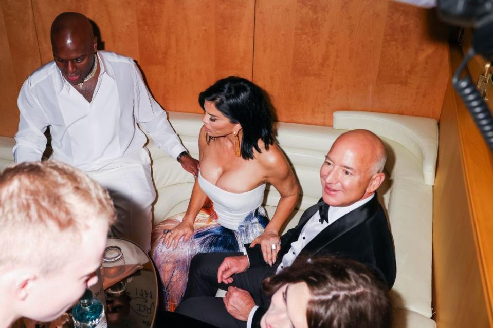 Billionaire Jeff Bezos kept abreast with the buzz while partying alongside his busty boo, Lauren Sánchez. Yvonne Tnt/BFA.com/Shutterstock