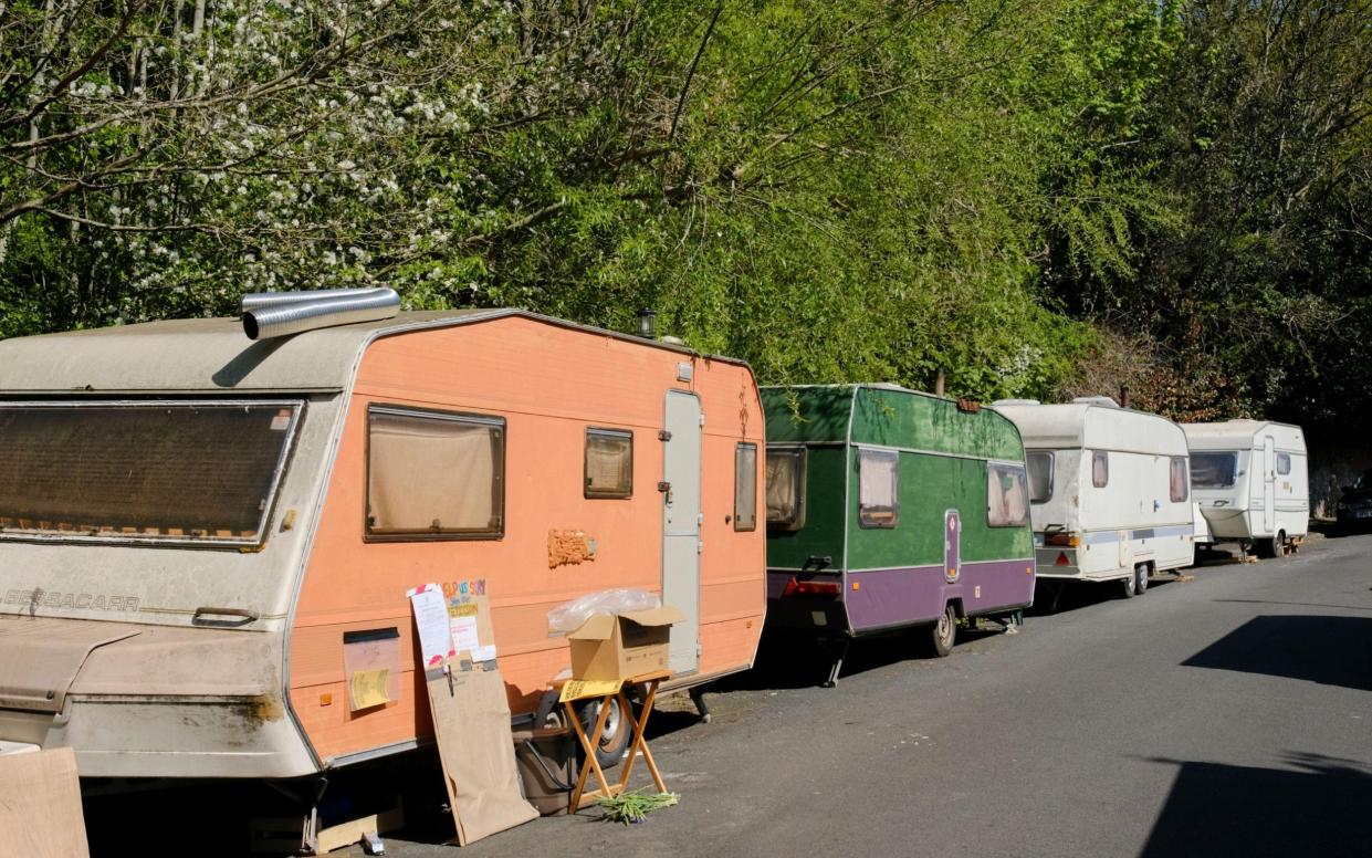The cost of housing in Bristol forces working people to live in vans and caravans in Bristol