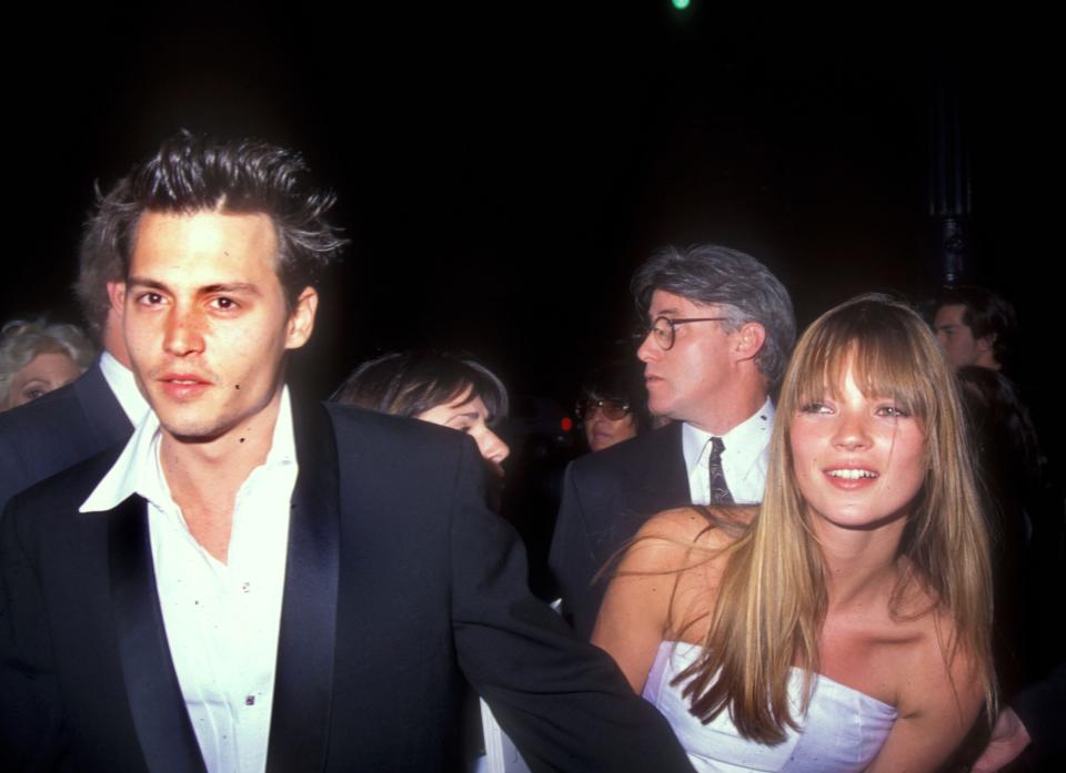 Johnny Depp and Kate Moss in 1995.