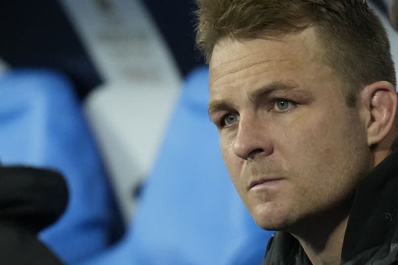 Sam Cane, der Kapitän der All Blacks auf der Bank