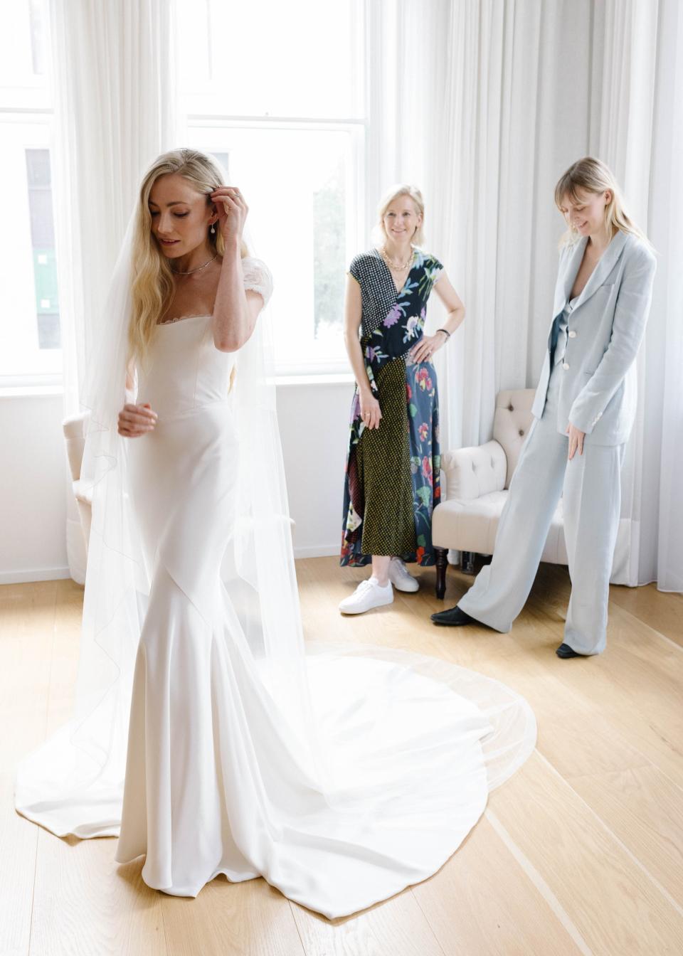 How Model Clara Paget Realized Her Dream Wedding Dress From a Napkin Sketch