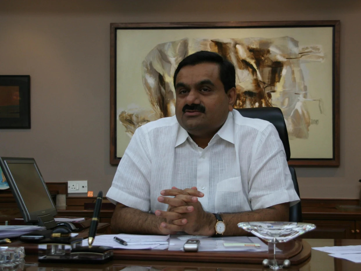 Chairman Of Adani Group Gautam Adani poses for a profile shoot during an interview on Jlu on July 19, 2010 in Ahmedabad, India.