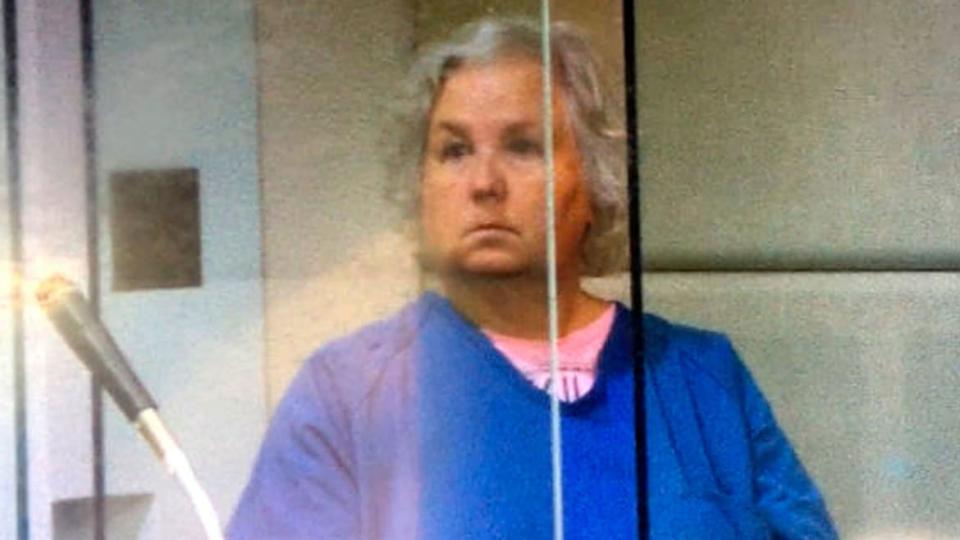 <div class="inline-image__caption"><p>Nancy Crampton-Brophy appears in Multnomah County Circuit Court in Portland, Oregon in 2018.</p></div> <div class="inline-image__credit">Multnomah County Circuit Court/Courtesy of The Oregonian/AP</div>