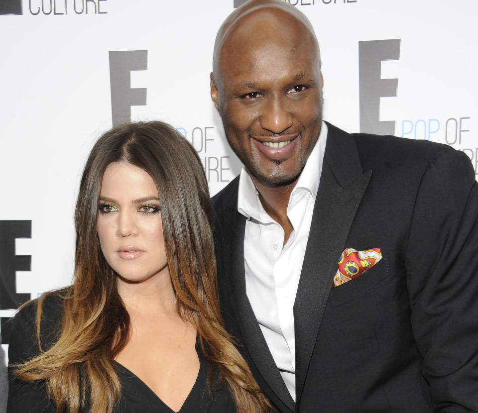 El 27 de septiembre del 2009, Khloé contrajo matrimonio con Lamar Odom (AP Photo/Evan Agostini, File)