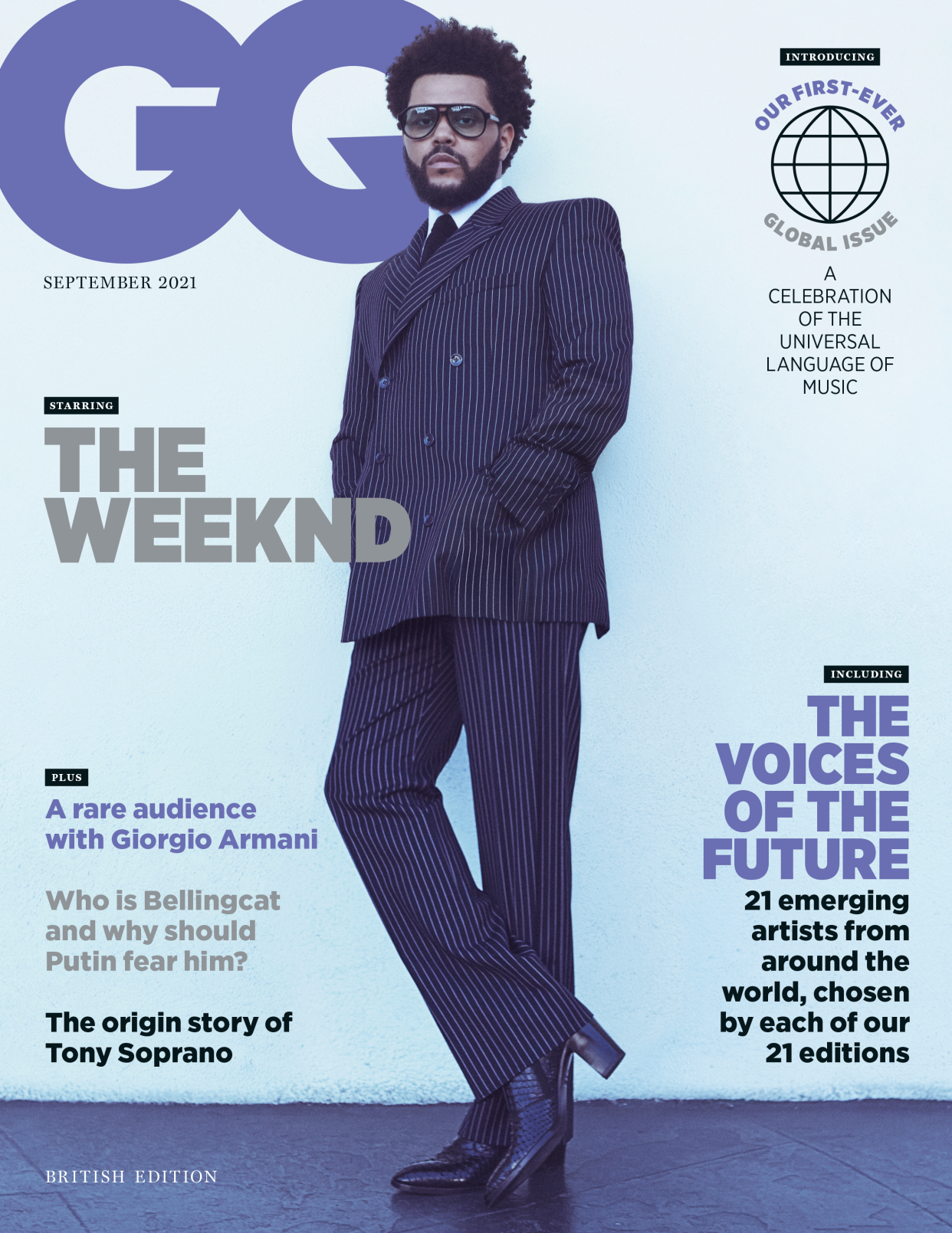 The Weeknd is the cover star for the September issue of British GQ (Daniel Jackson).