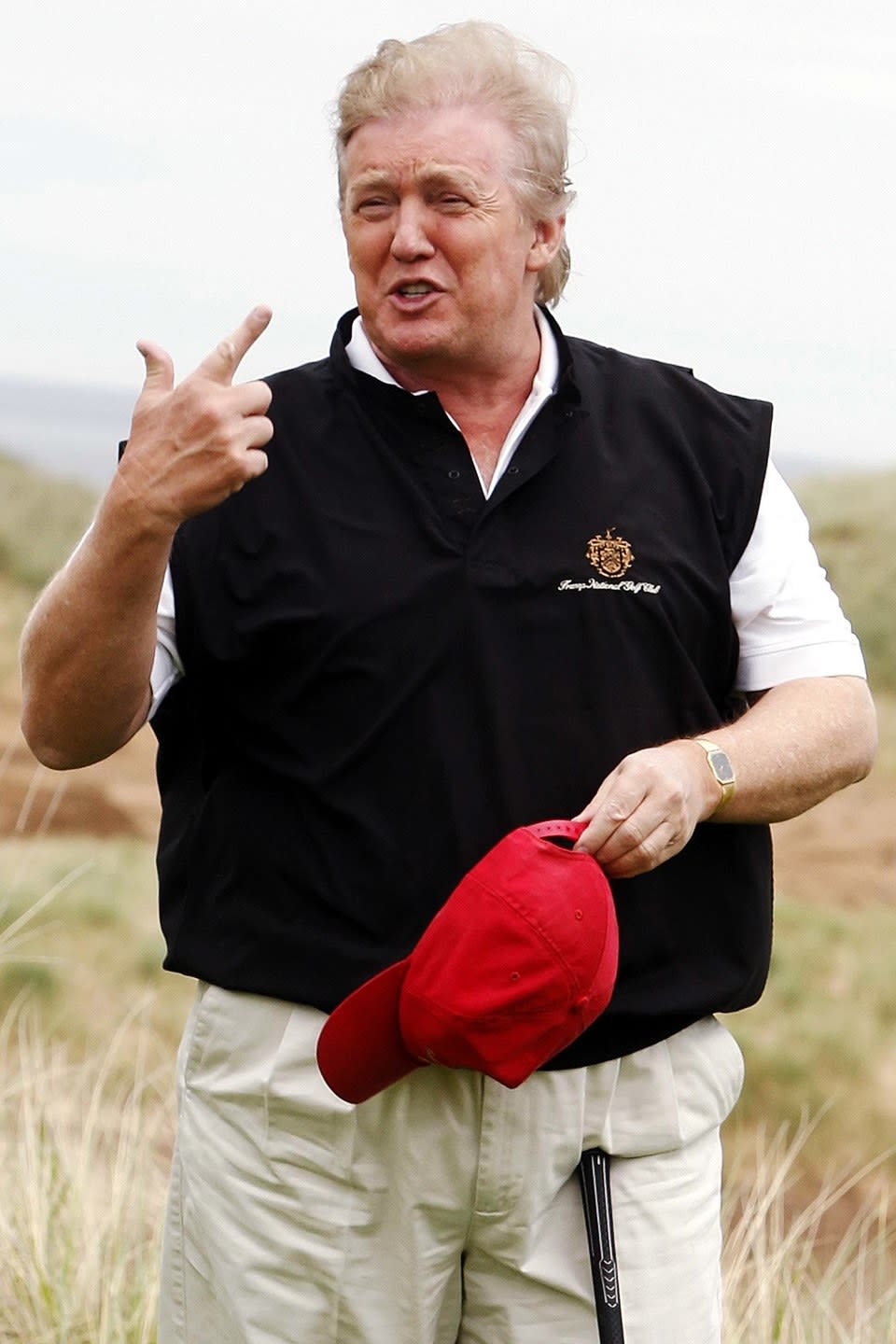 Losing to wind while he’s in Scotland to discuss bankrolling an anti-wind-farm campaign in order to fight an off-shore development near his luxury golf resort.