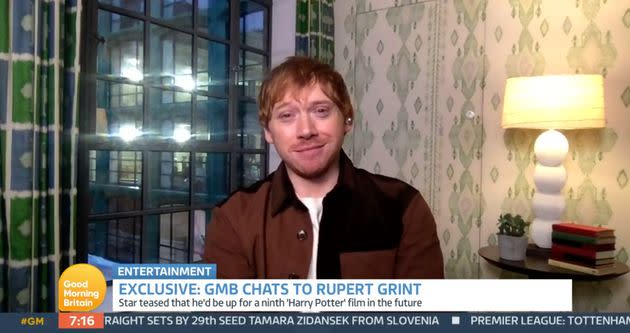 Rupert Grint on Good Morning Britain (Photo: ITV)