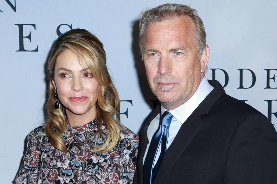 <p>Gonzalo Marroquin/Patrick McMullan via Getty Images</p> Christine and Kevin Costner in 2016