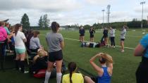 Brushing up with the best: Pro field hockey athletes lead players clinic