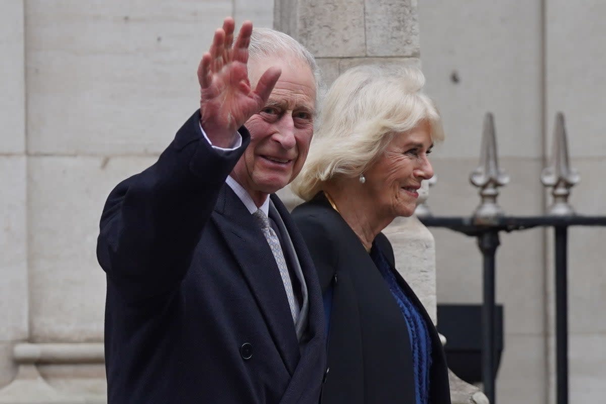 King Charles, pictured with Queen Camilla earlier this year (PA Archive)