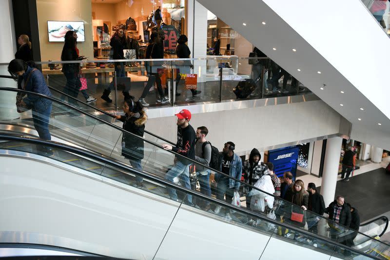 FILE PHOTO: Holiday shoppers look for deals at the Pentagon City Mall in Arlington