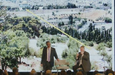 Byron Stinson (right), a Texan who helped bring Texan red angus heifers to the West Bank, speaks at a Jan. 31, 2024 event in Washington, D.C.  / Credit: CBS News