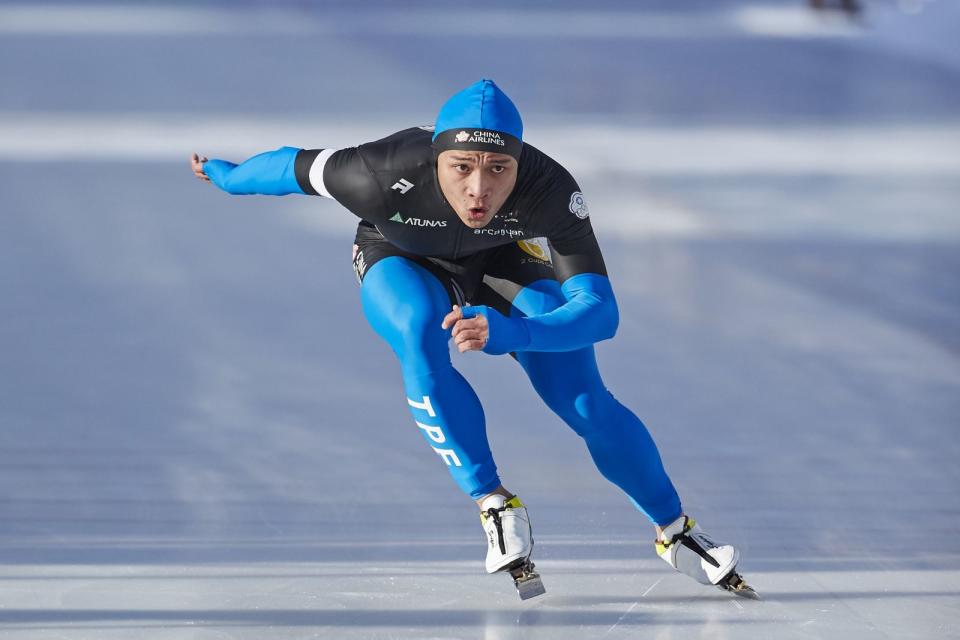 第3屆世界大學競速滑冰錦標賽男子500公尺，宋青陽滑出銀牌。圖/高勁整合行銷提供