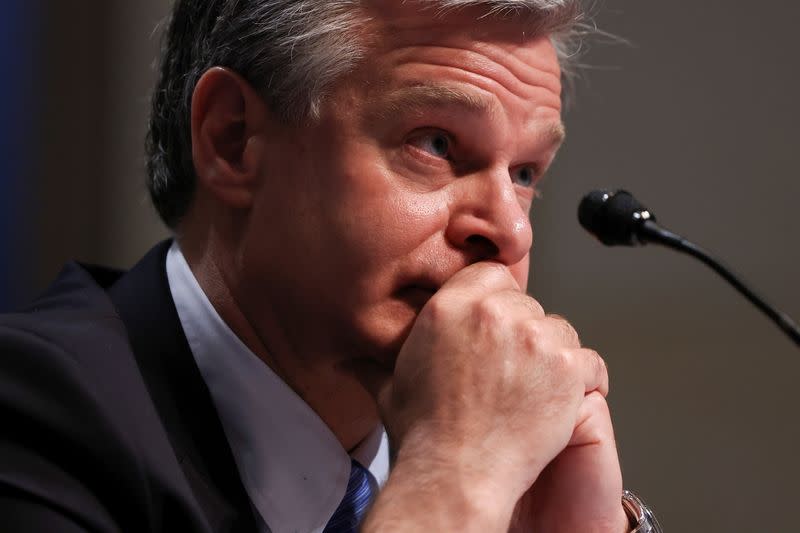 FBI Director Christopher Wray testifies before the House Judiciary Committee on Capitol Hill in Washington