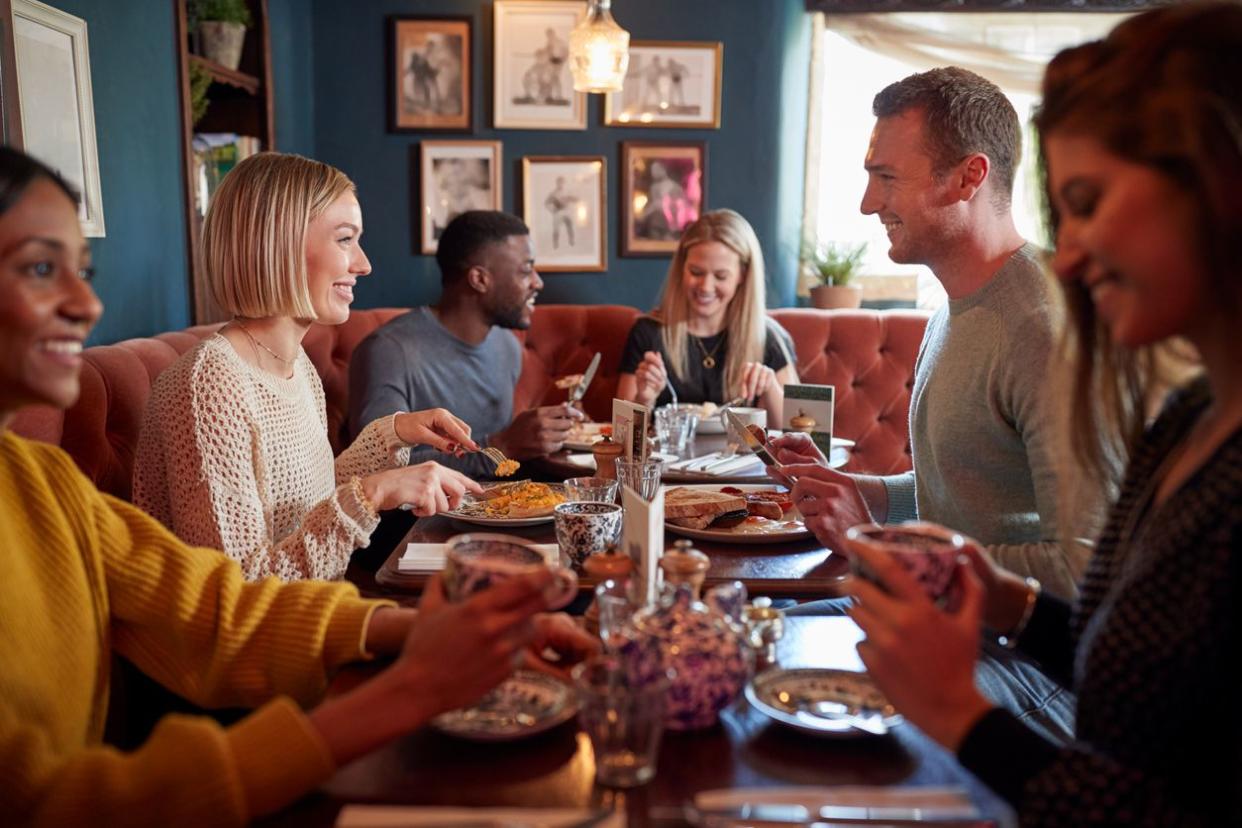 people at restaurant