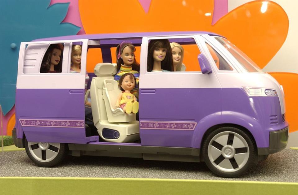 Barbies on a ride<span class="copyright">Lawrence Lucier—Getty Images</span>