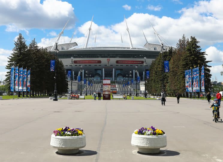 Saint Petersburg Stadium is one of the sites of the 2017 Confederations Cup in Russia. (Getty)