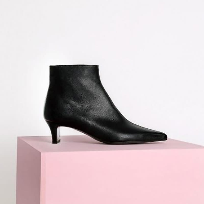 <a rel="nofollow noopener" href="https://go.redirectingat.com?id=86205X1579268&xs=1&url=http%3A%2F%2Fus.wconcept.com%2Fpointed-ankle-boots-black.html%3Fsource%3Dawin%26awc%3D6016_1535048155_a8c4bc9c49c82c5acf54f2dd332107f6%26utm_source%3Daw%26utm_medium%3Daffiliate%26utm_campaign%3DrewardStyle" target="_blank" data-ylk="slk:Menodemosso Pointed Ankle Boots, W Concept, $328A squared heel gives this black pair a bit of edge.;elm:context_link;itc:0;sec:content-canvas" class="link ">Menodemosso Pointed Ankle Boots, W Concept, $328<p>A squared heel gives this black pair a bit of edge.</p> </a>