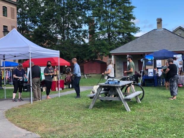 People had to show organizers their proof of vaccination. (Gary Moore/CBC - image credit)