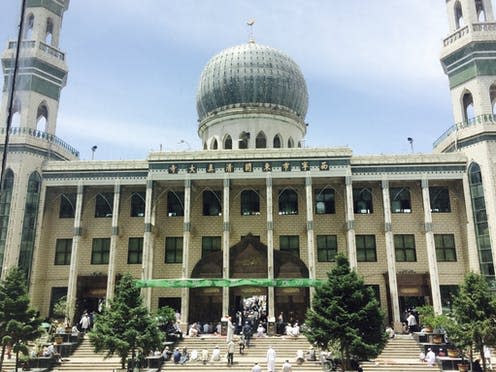 <span class="caption">Islamic landmark in China: the Dongguan mosque in Xining, the capital of Qinghai province, western China.</span> <span class="attribution"><span class="source">David Stroup</span>, <span class="license">Author provided</span></span>