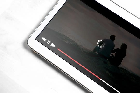 Video streaming on a mobile phone.
