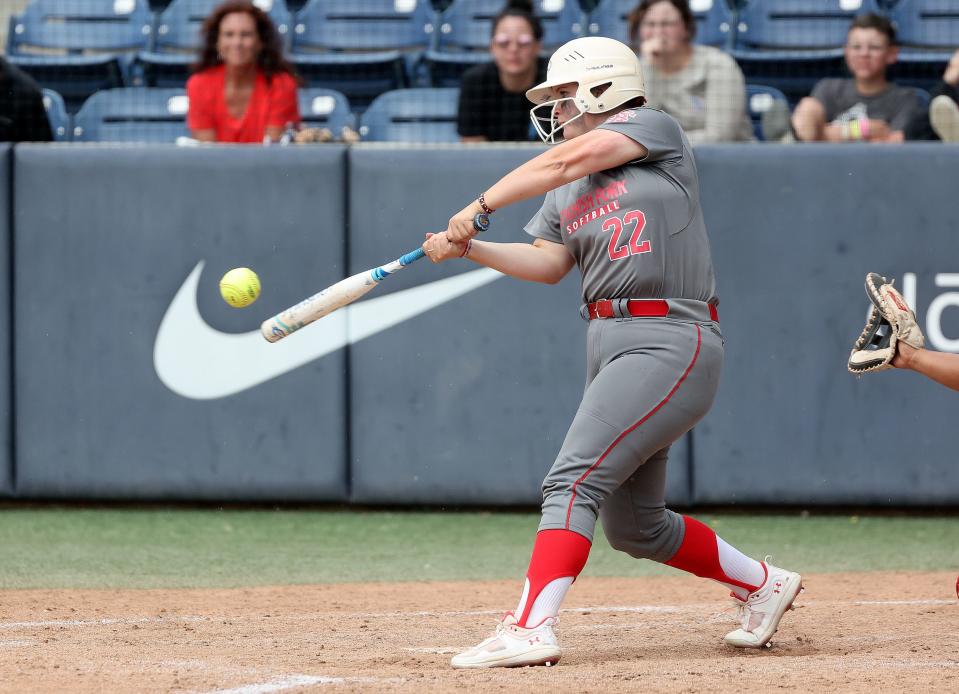 Spanish Fork plays Bountiful in the 5A softball championship game at the Miller Park Complex in Provo on Friday, May 26, 2023. Spanish Fork won 8-4. | Kristin Murphy, Deseret News