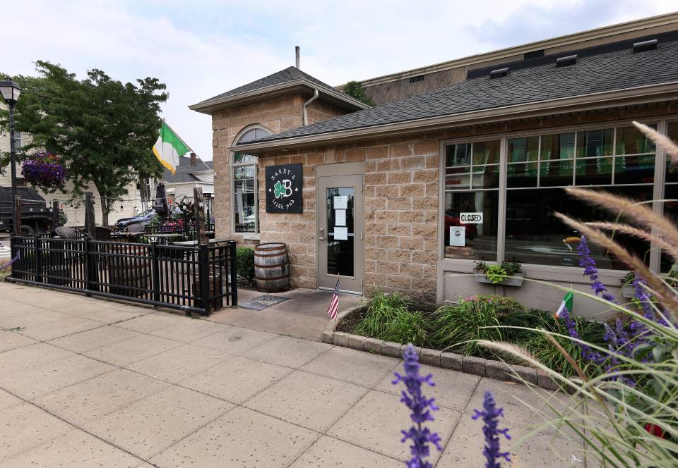 Barry’s Irish Pub on Main Street in Webster will be closing to focus on a new business and its owners Danny and Jessica Barry hope to reopen the pub in a larger location.
