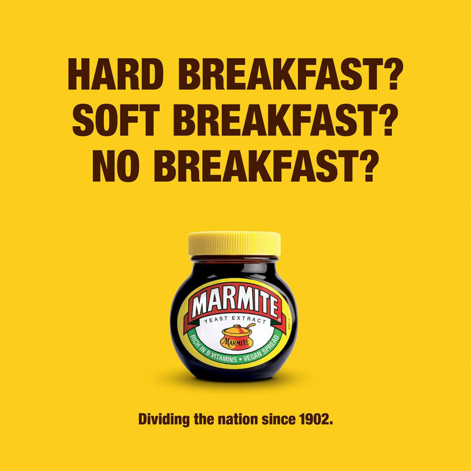 Print adverts: Marmite