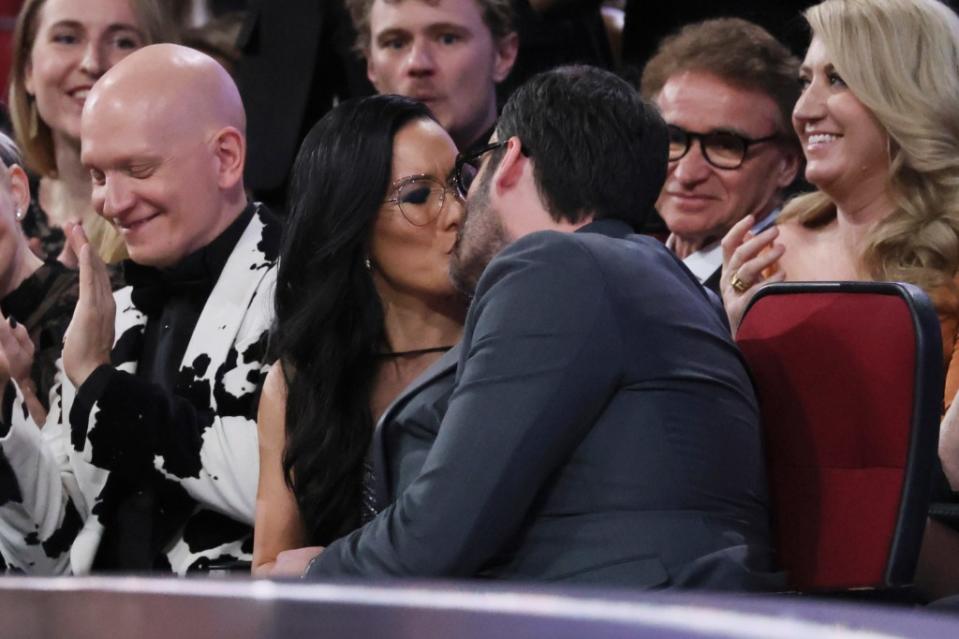 Back in January, Wong heads as she kissed the “Barry” actor at the 2024 Golden Globes. Danny Moloshok/Invision/AP