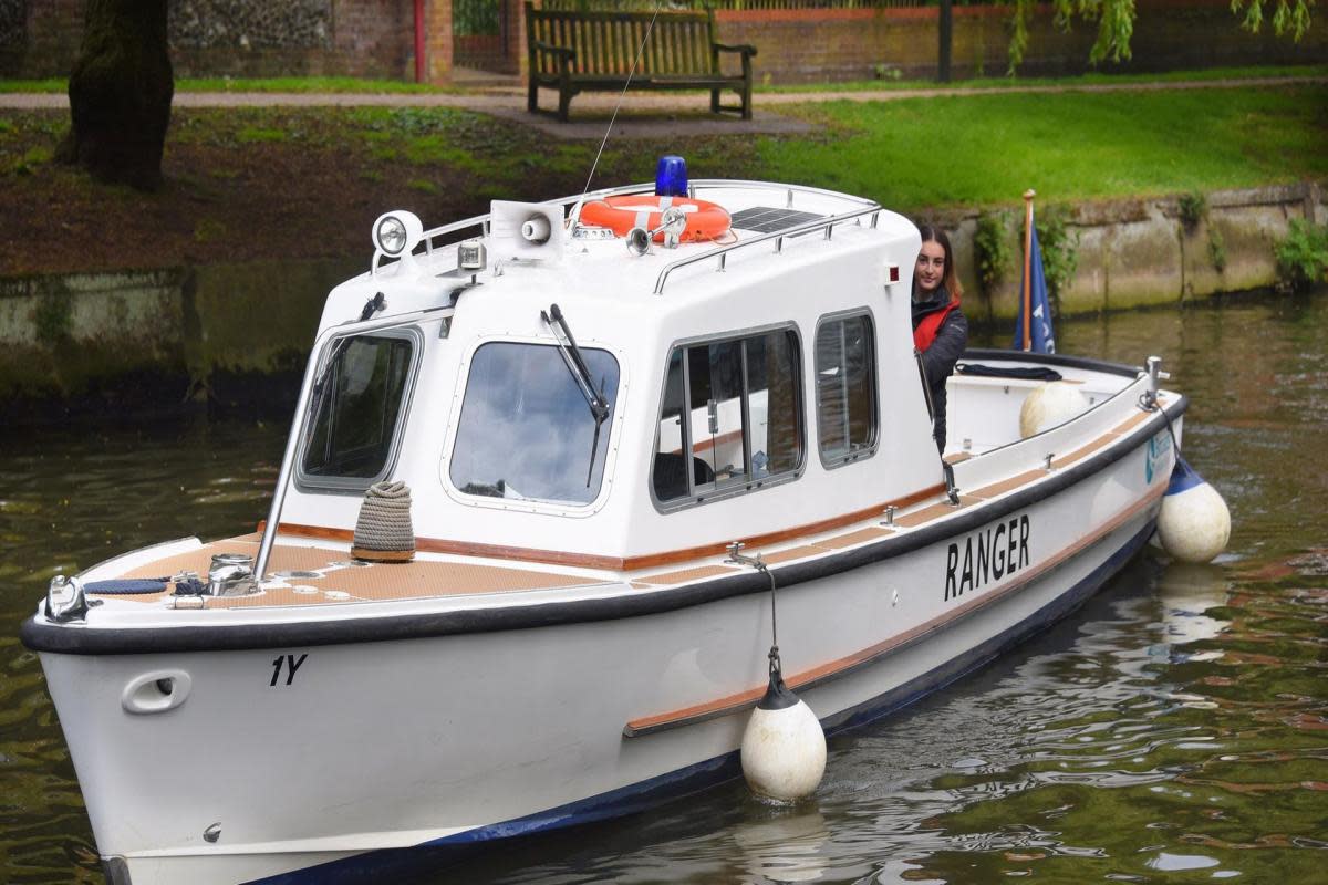 A Broads Authority ranger patrolling the River Wensum <i>(Image: Archant)</i>