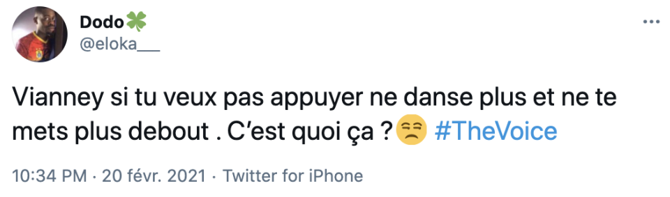 Les internautes sont déçus par l'attitude de Vianney envers les talents de The Voice.