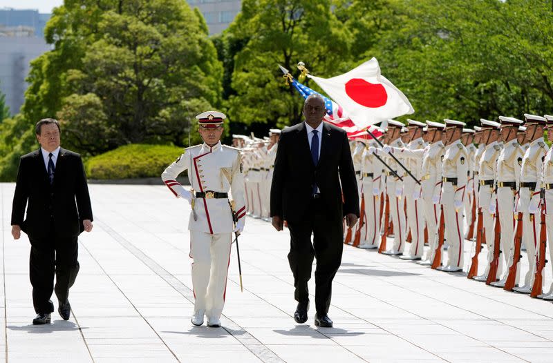 U.S Defense Secretary Austin visits Japan